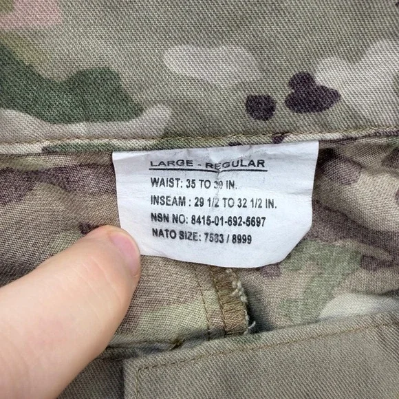 ReadyOne Combat Pants Mens Large Regular Multicam OCP Flame Resistant Tactical
